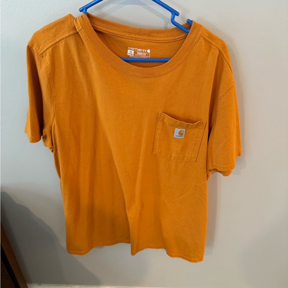 Carhartt Burnt Orange Tee with Pocket